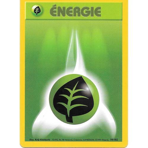 Carte Pokemon - Énergie 99/102 Feuille Vert (Vf)