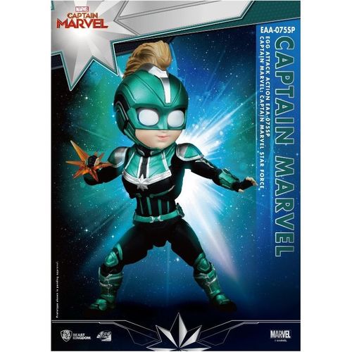 Marvel Egg Attack: Captain Marvel - Version Star Force De Carol Danvers - Figurines Beast Kingdom Toys Bkeaa075sp