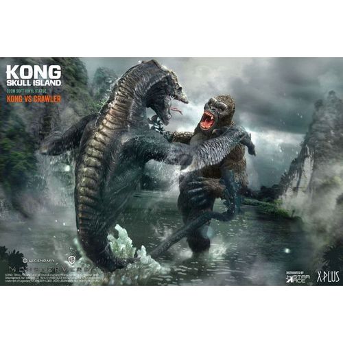 Kong Skull Island Statuettes Deform Real Series Kong Vs Skull Crawler Deluxe Version 32 Cm - Star Ace Toys Stacsa9014