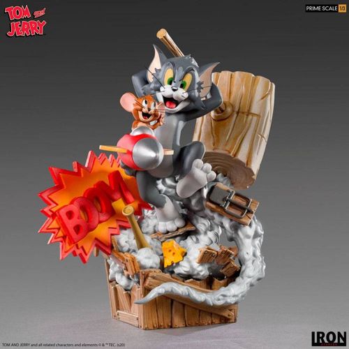 Tom & Jerry Statuette Prime Scale 1/3 Tom & Jerry 21 Cm - Iron Studios Is13421