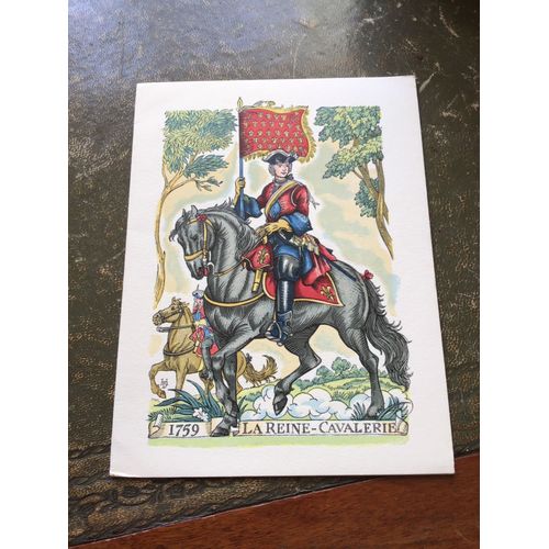 Carte De VUx Des Officiers Du 4e Régiment De Cuirassiers, La Reine Cavalerie