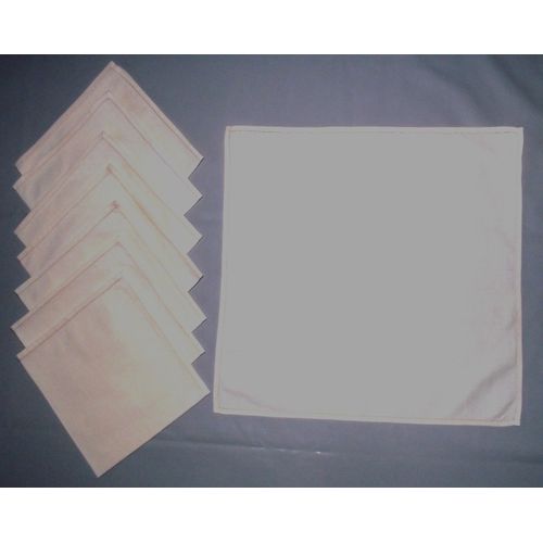 Serviettes Neuves À Thé (Quantité 8) En Pur Fil De Lin Jours Et Ourlets Cousus Main Rose Poudré Pâle.