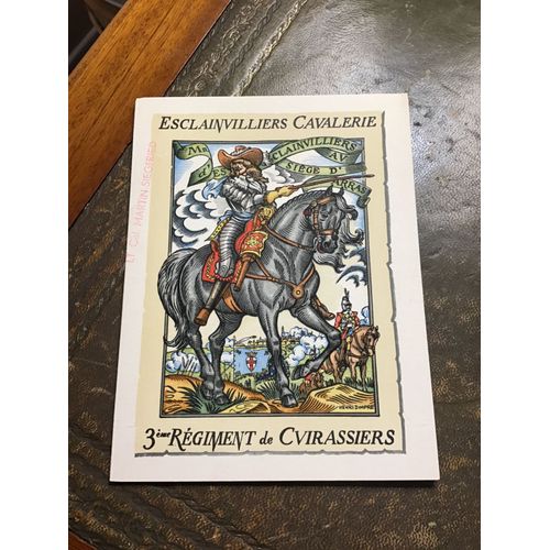 Carte De Voeux Des Officiers Du 3e Régiment De Cuirassiers (Esclainvilliers Cavalerie)