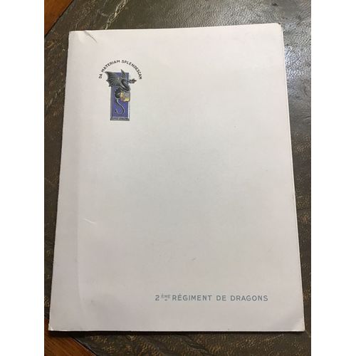 Carte De Voeux Des Officiers Du 2e Régiment De Dragons