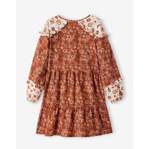 Robe Patchwork Gipsy Fille - Chamois Imprimé (Vertbaudet)