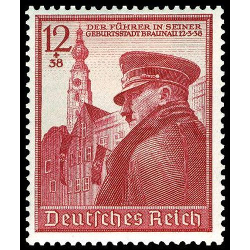 Allemagne, 3ème Reich 1939, Très Beau Timbre Neuf** Luxe Yvert 634, 50ème Anniversaire Du Chancelier Hitler.