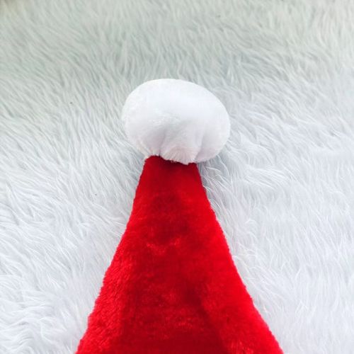 3 Pièces De Chapeaux De Noël En Peluche Pour Les Familles Chapeaux De Noël En Peluche Courts Pour Les Parents Et Les Enfants Décorations De Noël