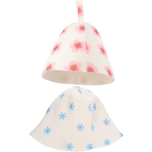 2 Pièces Chapeau De Sauna En Feutre Bonnet De Douche Pour Hommes Bonnets De Douche Pour Chapeau De Feutre Pour Femme Capuchon De Sauna En Feutre Chapeau De Feutre De Sauna