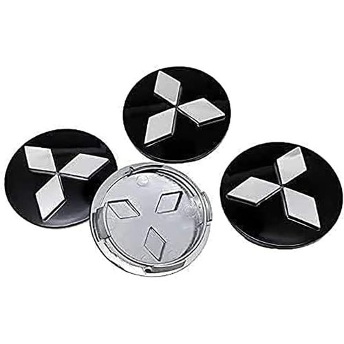 4pièces Chapeau Moyeu Voiture Pour Mitsubishi,Capuchon Central Moyeu Voiture Centre De Roue Accessoires Décoratifs