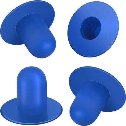 4 Pcs Bleu Bouchons de Piscine Bouchon Vidange de Piscine Pièces de Rechange en Plastique Bouchon de Trou de Crépine de Pompe de Filtre Bouchon de Piscine Hors Sol