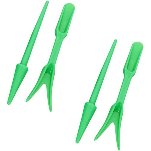 2 piquiers ? Composé d'un bâton de piquetage et d'une Fourchette ? pour déplacer des semis ? en Plastique de qualité supérieure / Aide à la Plantation
