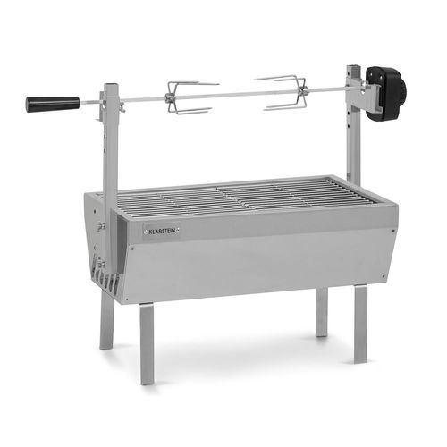 klarstein Sauenland Mini Rotisserie-Grill Drehspieß 4W 12kg max. Edelstahl