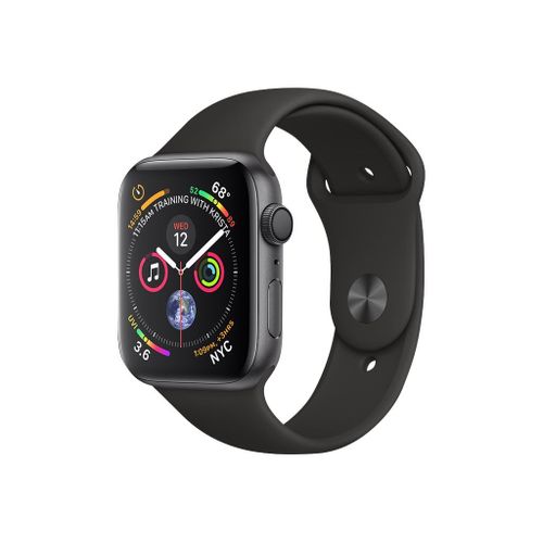 Apple Watch Series 4 (Gps) 40 Mm - Boîtier Gris Aluminium Avec Bracelet Sport Noir 130-200 Mm
