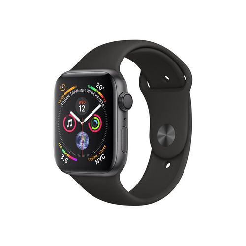 Apple Watch Series 4 (Gps) - Boîtier 40 Mm Aluminium Gris Avec Bracelet Sport Noir