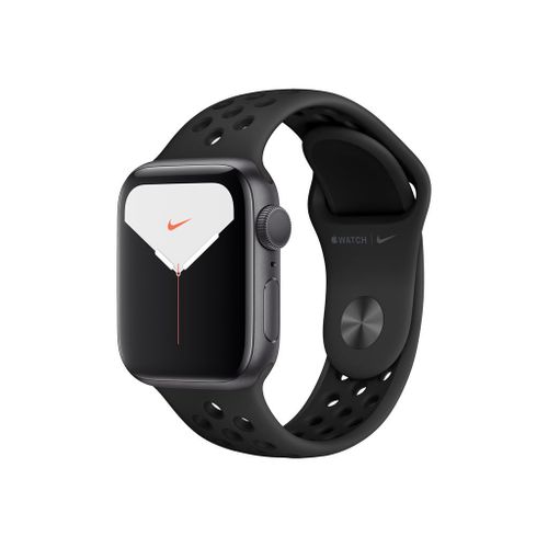 Apple Watch Nike Series (GPS) Boîtier 40 mm Aluminium Gris avec  Bracelet Sport Nike Anthracite/Noir Taille S/M/L