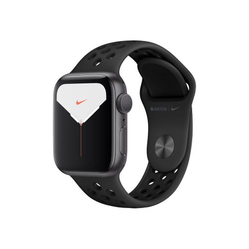 Apple Watch Nike Series 5 (Gps) - Boîtier 40 Mm Aluminium Gris Avec Bracelet Sport Nike Anthracite/Noir Taille S/M/L