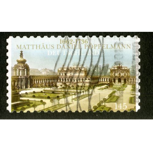 Timbre Oblitéré Deutschland, 1662-1736, Matthaüs Daniel Pöppelmann, 2012, 145