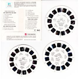 3 Scheiben C 363 F/N Les grottes de Han sur Lesse NEU View-Master 3-D 