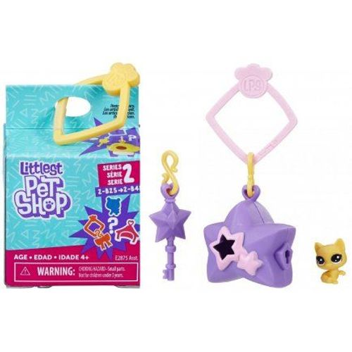 Littlest Pet Shop Collection Surprise Serie 2 : Chat Brun 2-B42 + Habitat + Accessoire - Figurines Petshops - Jouet Fille