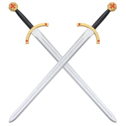 Pack 2 Epees En Mousse Chevalier Templier Epee Templiere