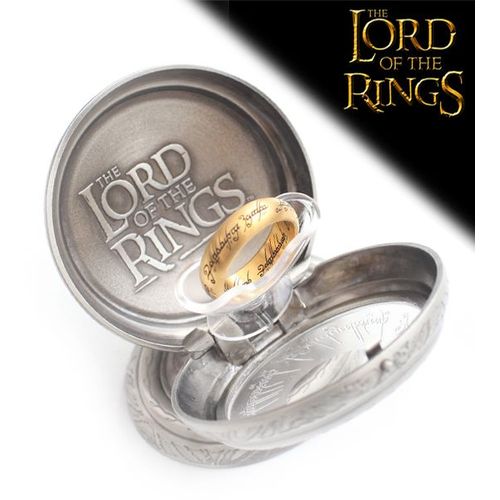 Le Seigneur des Anneaux Anneau Unique Acier Or Bijou Bague NN1315