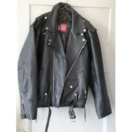 Blouson Cuir Homme Noir