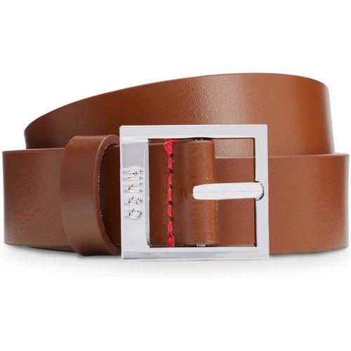 Ceinture En Cuir Italien Avec Boucle Logo Carrée70,75,80,90,95