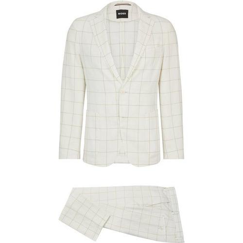 Costume Deux Pièces Slim Fit En Matière À Carreaux44,48,50,52