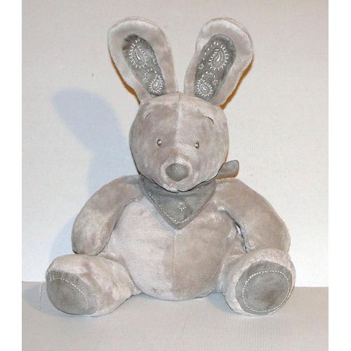 Simba toys peluche lapin gris jaune