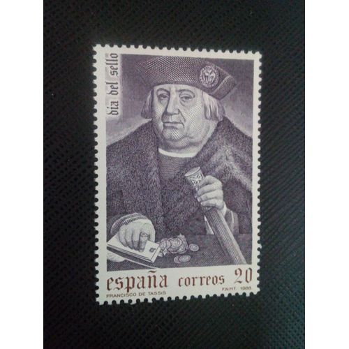 Timbre Espagne Yt 2561 Francisco De Tassis 1988 ( 050105 )