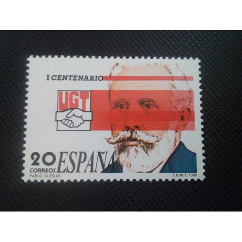 Timbre Espagne Yt 2562 Pablo Iglesias 1988 ( 050105 )