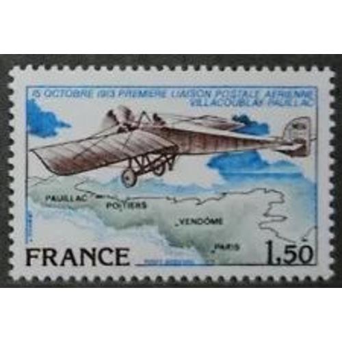 Timbre France 1978 Neuf ** Pa Yt N° 51 Anniversaire Première Liaison Villacoublay - Pauillac