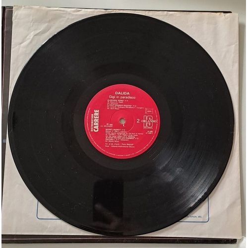 Vinyle 33 Tours Dalida - "Gigi In Paradisco". Pressage 67439, 1980 Carrere. Vinyle En Parfait État, Pochette Ouvrante Présentant De Légères Marques D'usure.