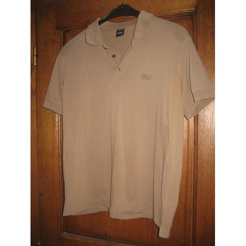 Polo Manches Courtes Hugo Boss Beige