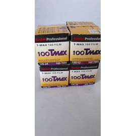LOT de 4 films KODAK TMAX 100 135-24 périmés 08/2005 09/2005