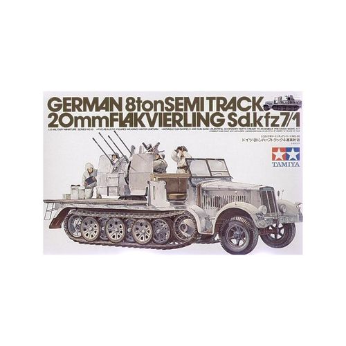 Semi-Chenillé Sd.Kfz.7/1 8t Avec Canon Antiaérien Flak Vierling 20 Mm - Tamiya Ta35050-Tamiya
