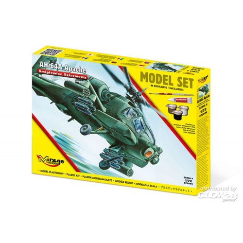 Ah-64 A Apache [Modèle Set] - Maquette D'hélicoptère Mirage Hobby 4087294-Mirage Hobby