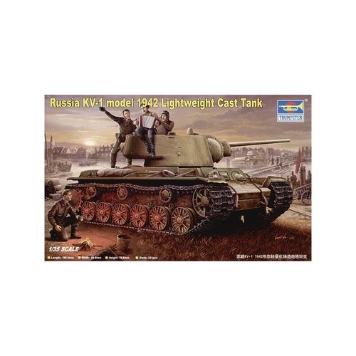 Kv-1 Russe Avec Tourelle Moulée De Poids Léger Modèle 1942 - Trumpeter Tu00360-Trumpeter