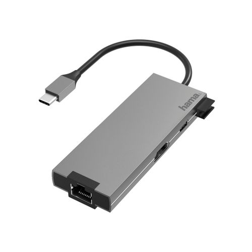 Adaptateur multiport USB-C, 5 ports, 2xUSB-A, USB-C, HDMI?, LAN/Ether.
