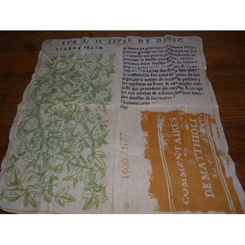Petits Foulards Blancs Et Verts À Motif De Lierre