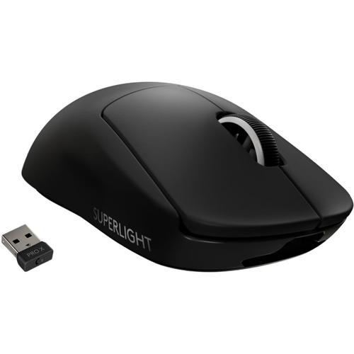 Logitech PRO X SUPERLIGHT Wireless Gaming Mouse - Souris optique - récepteur Logitech LIGHTSPEED - noir