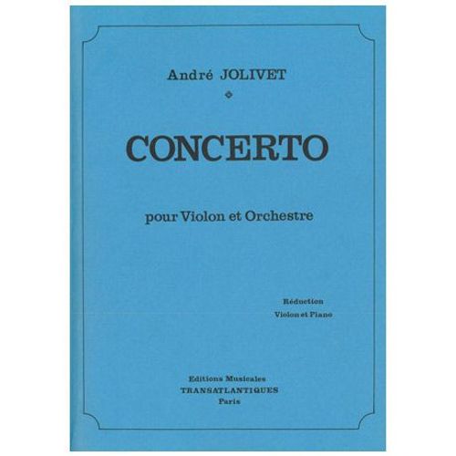Concerto Pour Violon Et Orchestre - Réduction Pour Violon Et Piano