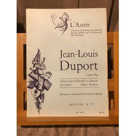 Jean-Louis Duport Sonate Pour Violoncelle Et Piano Boulay Partition Éd. Heugel