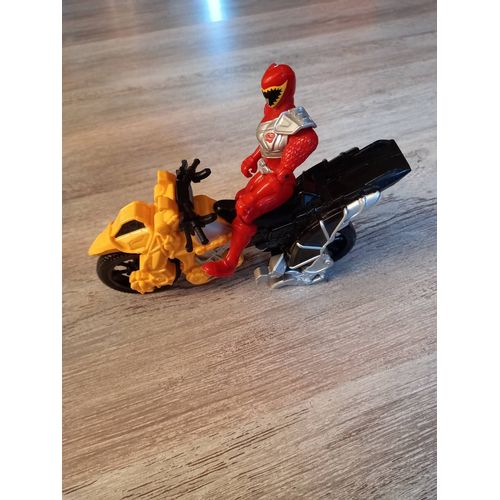 Power Ranger Dino Charge Moto Jaune Et Noire