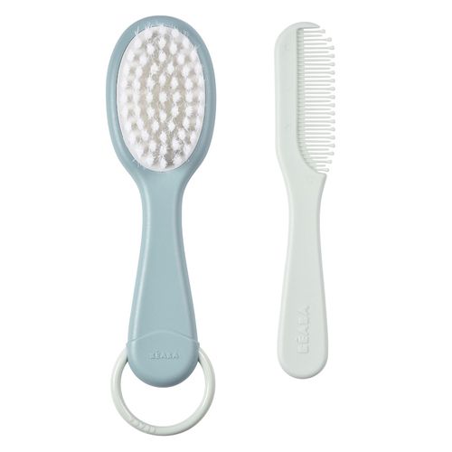 Brosse Et Peigne Bébé Green Blue - Beaba