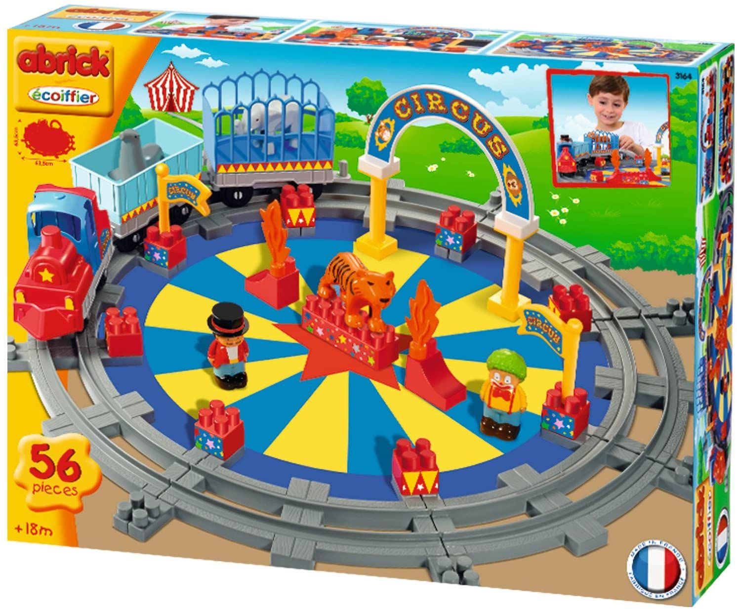 Ecoiffier - Le train des animaux Abrick Maxi – Jeu de construction