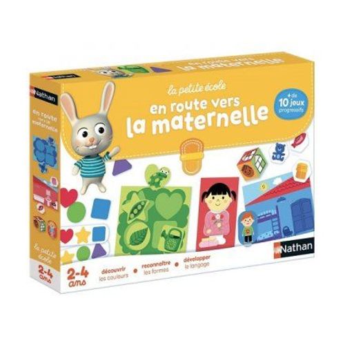 En Route Vers L'ecole Maternelle 2-4 Ans - Coffret Jeux Educatifs : Couleurs, Formes, Langage - Activites Petite Section