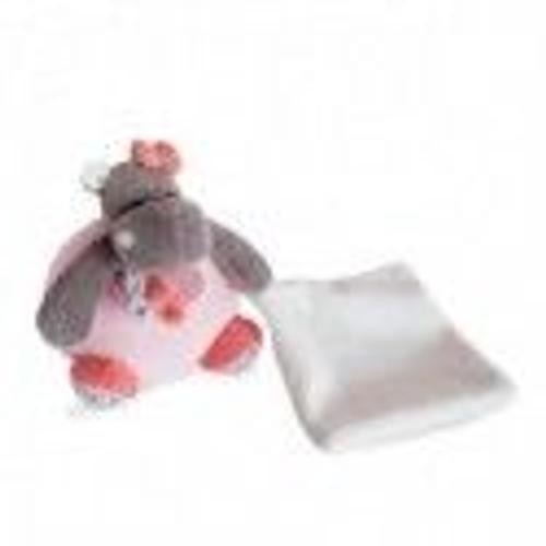 Doudou Babynat Hippopotame Rose Pantin - Zo?