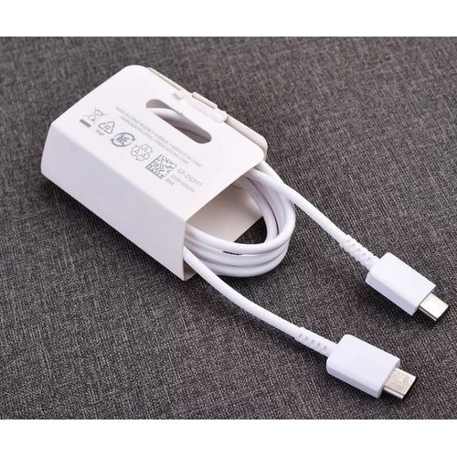 Câble SAMSUNG USB-C à USB-C 1m 5A blanc EP-DG977 Note 10