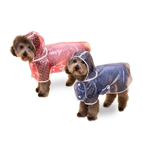 4494 Imperméable Pour Chien Et Chat De Petite Taille Avec Capuche - Rose - L